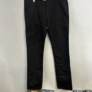 Acne Jeans Men’s Black High Waist Straight‎ Leg Cotton Cargo Pants Size 36